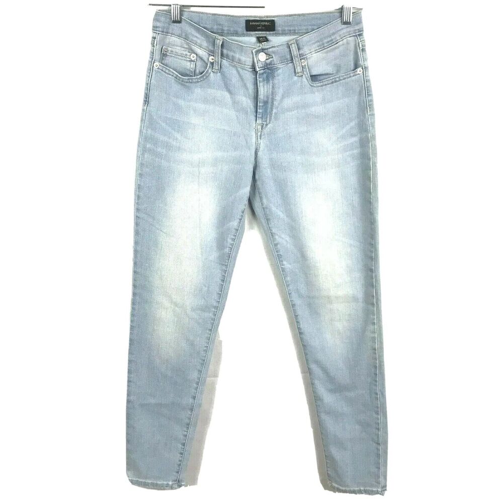 Banana Republic Jeans Womens Sz 6 Light Wash‎ Blue Mid Rise 5 Pocket